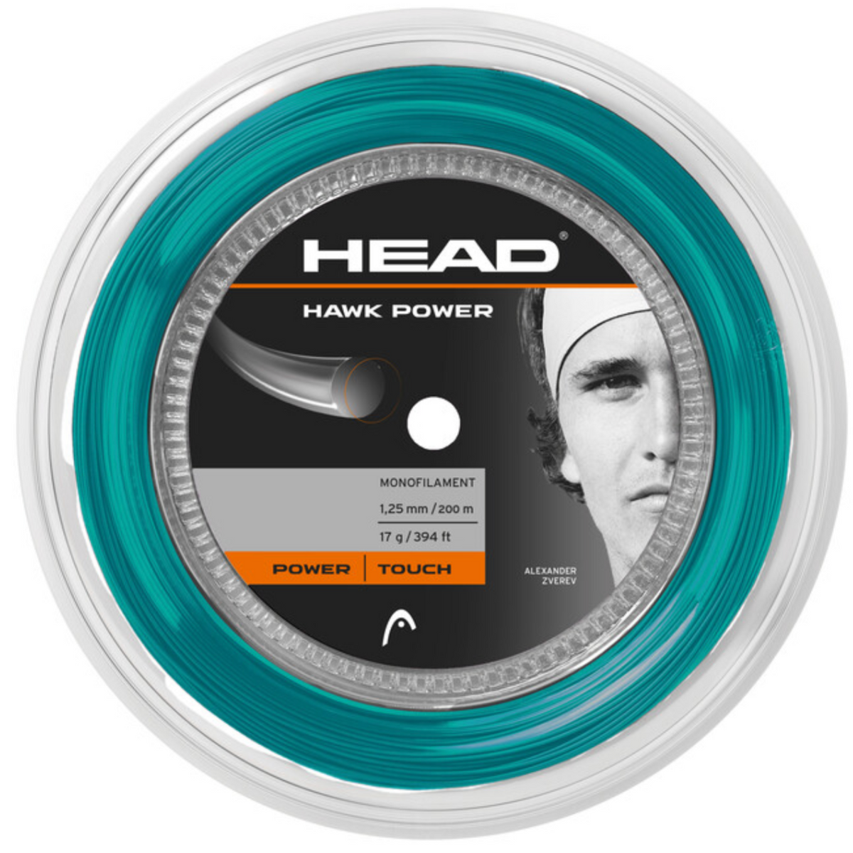 HEAD Hawk Power 200m reel - HEAD string reel SKU 281032